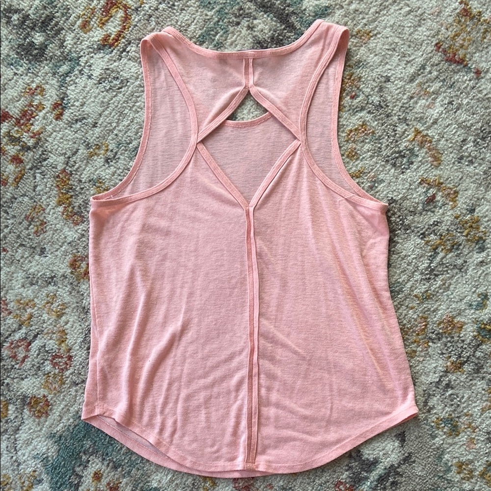 Athleta Light Pink/Peach Tank Top